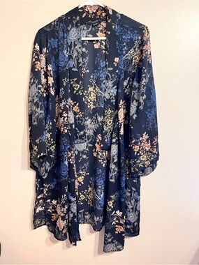 Floral Print Kimono